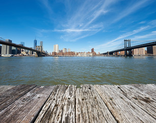 Fototapeta premium Manhattan skyline view from Brooklyn