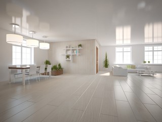 white modern interior design