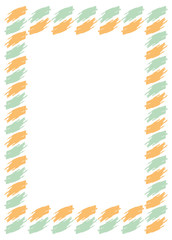 Frame with paint-brush strokes