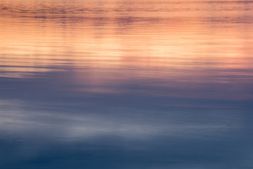 Lake reflection sunset