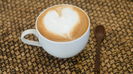 a cup of hot coffee, vintage coffee