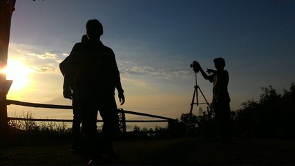 Silhouette photography