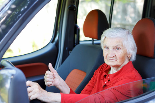 Senior Woman Driving