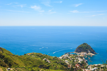 A view of Sant'Angelo in Ischia island in Italy