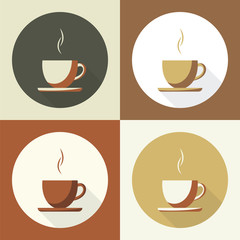Coffee cup set  icon