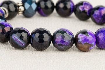 Beads jewelry - Stock Image macro.