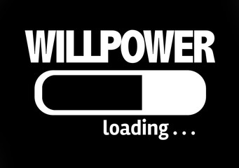 Progress Bar Loading with the text: Willpower 