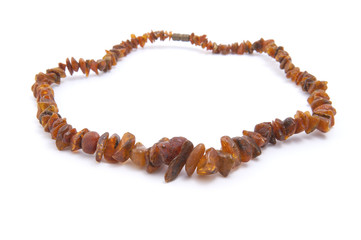 Amber beads..