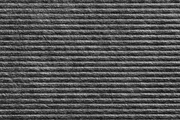 Black color corrugated paper texture