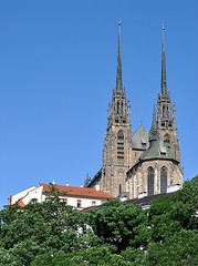Naklejka premium cathedral, city of Brno, Czech Republic, Europe