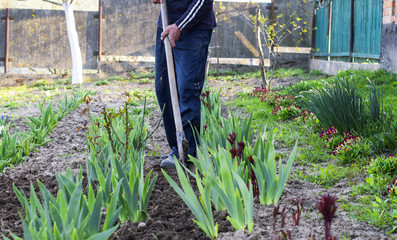 The process of digging