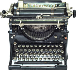 Fototapeta na wymiar Maquina de escribir Underwood