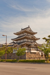 Fototapeta premium Kitanomaru Tsukimi Turret (1676) of Takamatsu castle, Japan