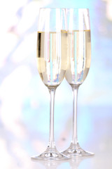 Glasses of champagne