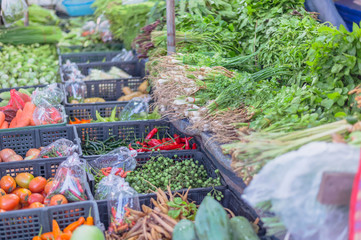 Vegetables at a market