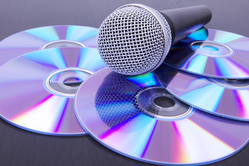 Microphone on compact discs