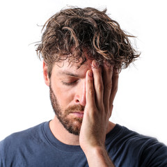 Tired man