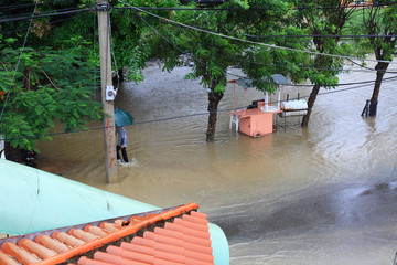Flood in town