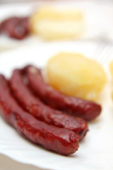 Sausages and potatoes