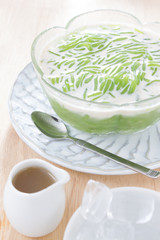 Lod Chong Dessert in Coconut Milk