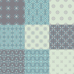 Blue Pattern Set
