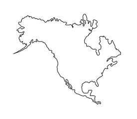North america map