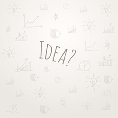 Idea Vector illustration on a blackboard background