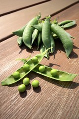 Erbsen - frisch geerntet