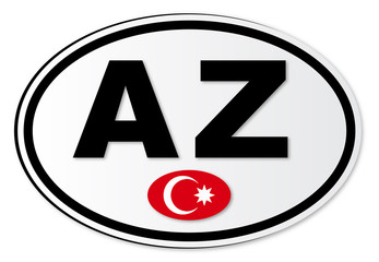 Azerbaijan AZ Plate