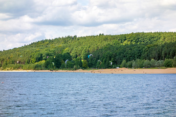 Kite surfing