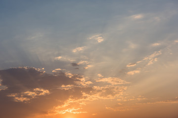 Sunset sky
