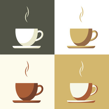Coffee cup set  icon