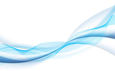 Fototapeta premium vector blue fluid wave pattern design background