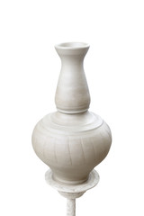 pottery on a white background