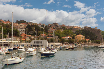 View of Herceg Novi city. Montenegro