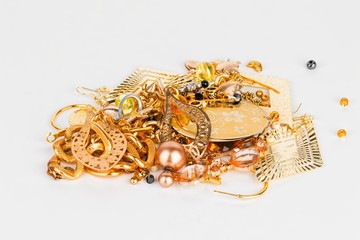 Beads jewelry - Stock Image macro.