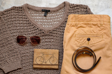 Outfit of casual woman.