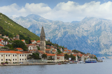 Fototapeta na wymiar Montenegro.View of Perast city
