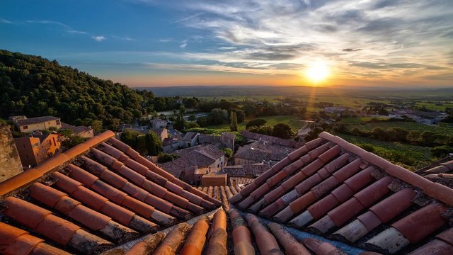 Sunset on Gigondas