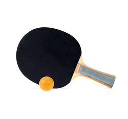 ping-pong rackets isolated on white background