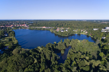 Aerial view of Vejlesoe, Denmark
