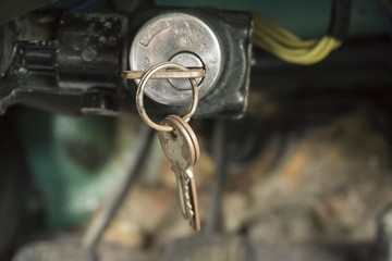 Old keys in the car