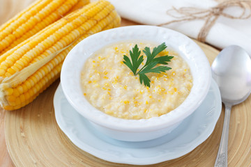 Brazilian corn soup canjiquinha