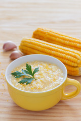 Brazilian corn soup canjiquinha