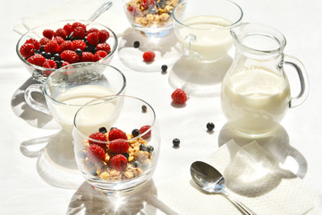 Breakfast on a sunny morning