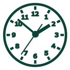 Wall mounted digital clock.