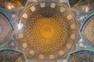 Sheikh Lotfollah Mosque in Isfahan, Iran