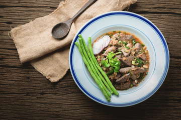 Spicy pig liver
