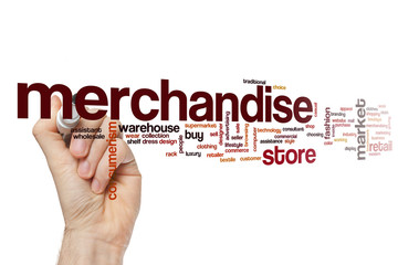 Merchandise word cloud concept