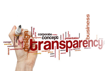 Transparency word cloud